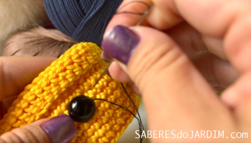 Amigurumi Par de Vasos - Cílios