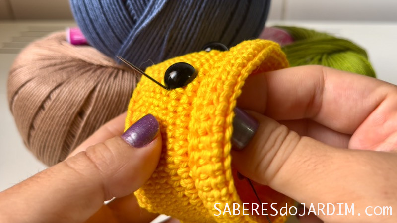 Amigurumi Par de Vasos - Cílios